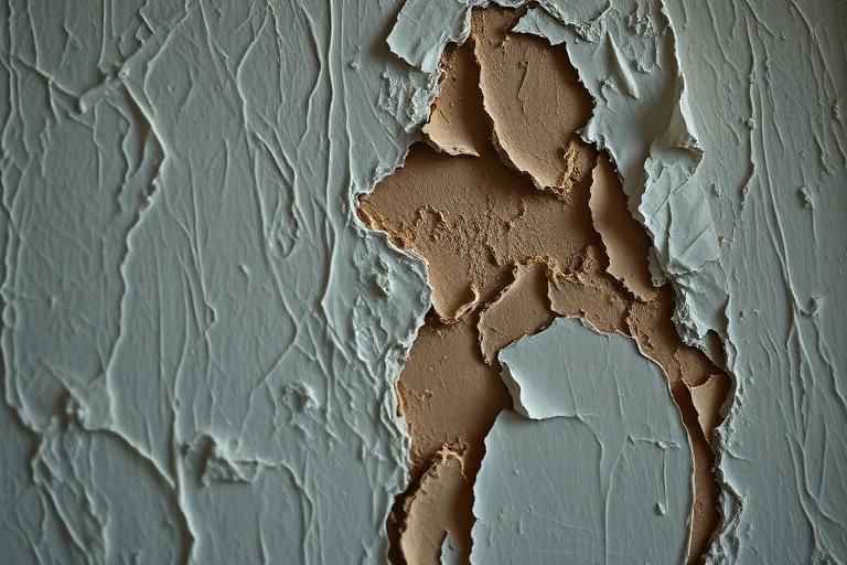 Peeling and bubbling paint from moisture